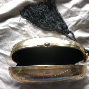 Evening bag with tassels